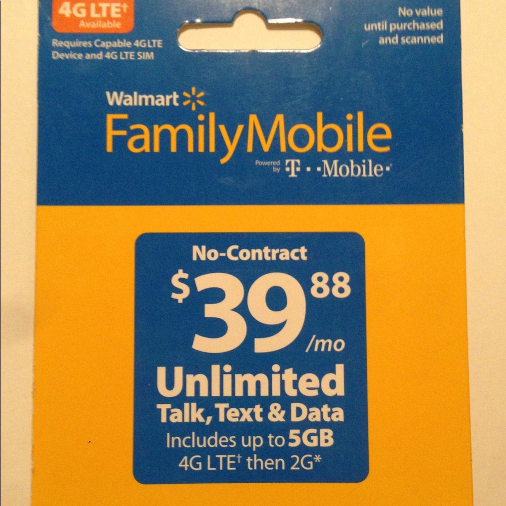 Walmart Family Mobile Refill Phone Card
